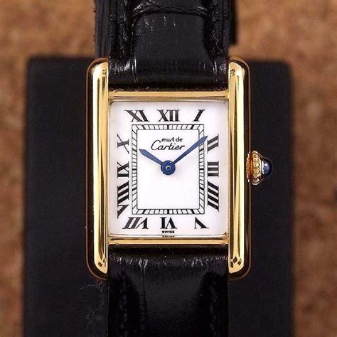 gold plated cartier|cartier gold watches for women.